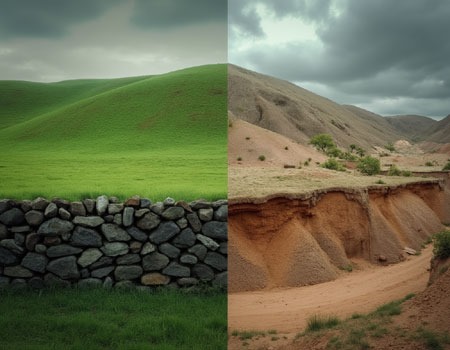 Retaining Wall vs. Soil Erosion